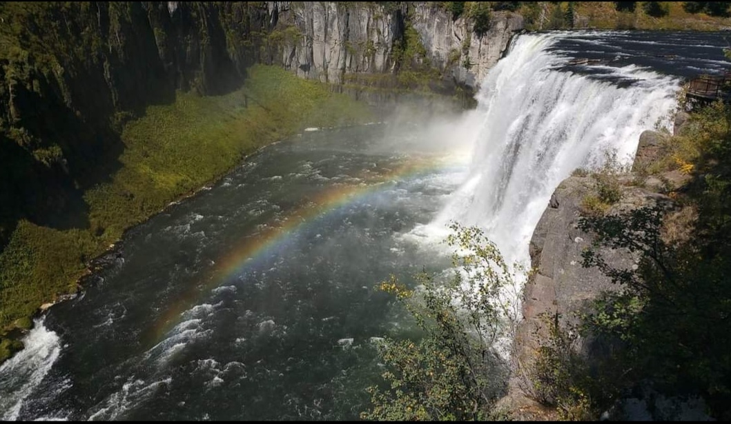 Waterfall with Rainbow